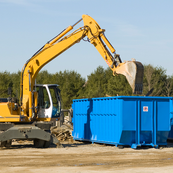 how many times can i have a residential dumpster rental emptied in Brilliant OH